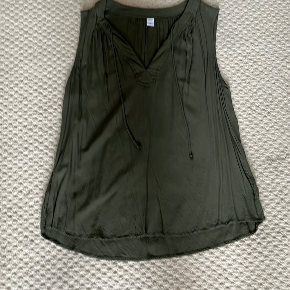 Olive green tank top